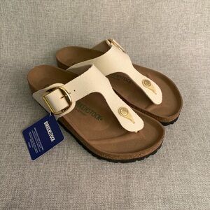 BIRKENSTOCK Gizeh Big Buckle Canvas Slide T Strap Sandal Women’s 8 US 39 EU NWT